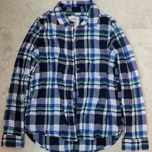 SO Perfect Relaxed Plaid Shirt/Flannel Medium